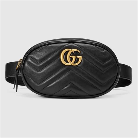 gucci black belt bag women's|authentic gucci waist bag.